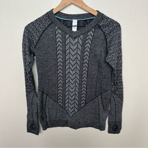 Ivivva by Lululemon Glacier Air Long Sleeve Top Dark Grey Size 14